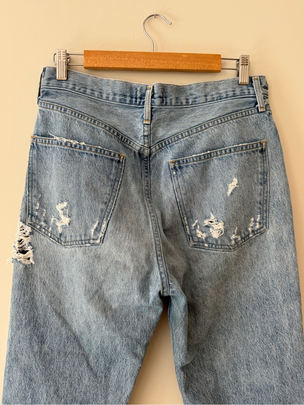 AGOLDE 90s Jeans Ripped Light Wash - Picture 7 of 12